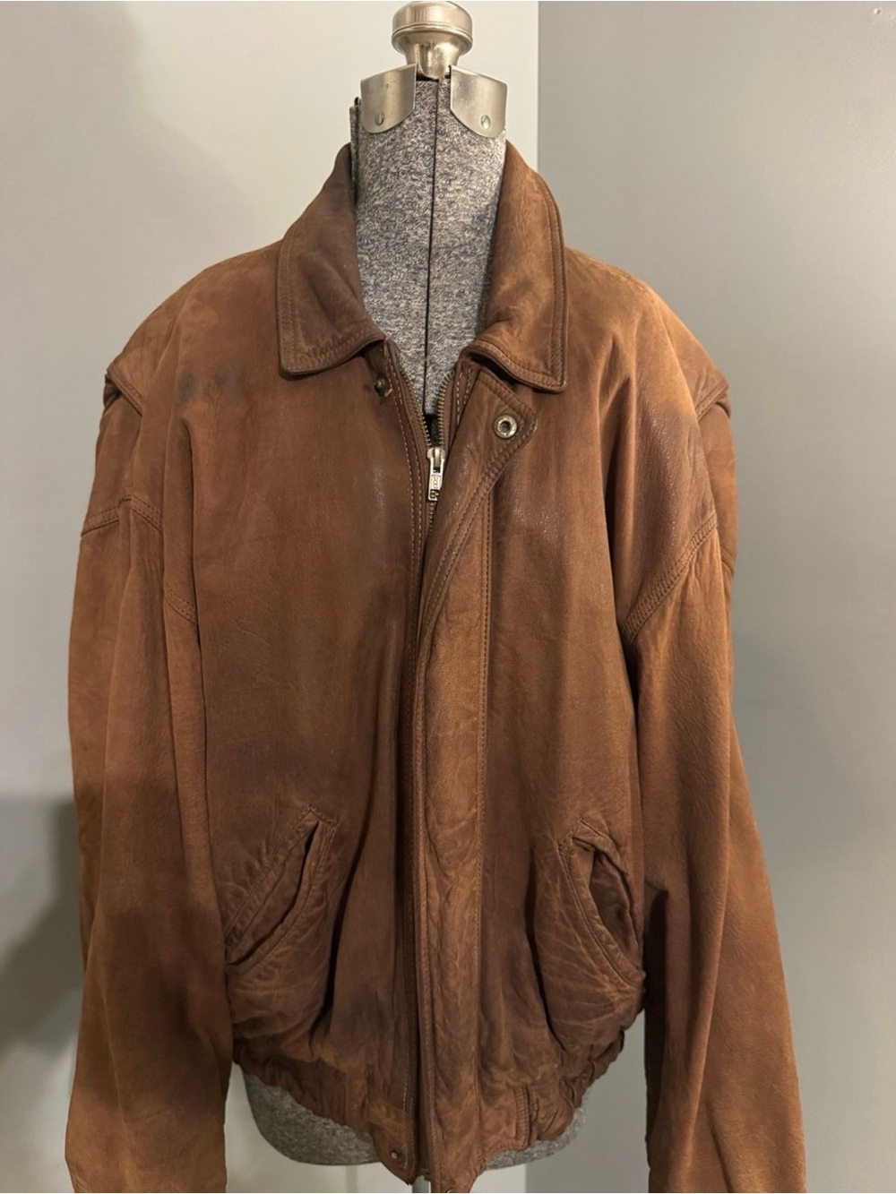 Coach Brown Suede Bomber Jacket